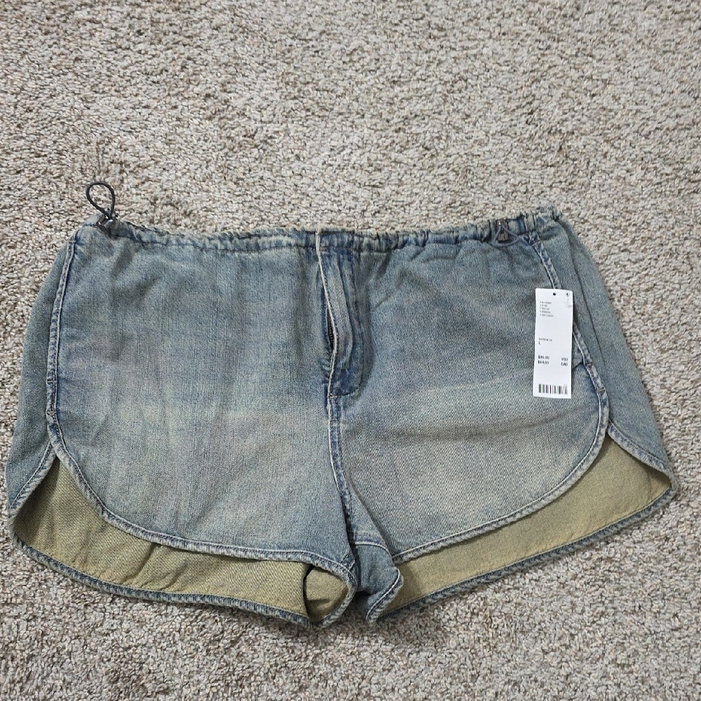 SOLD  BDG Blue Jean Shorts Relaxed Fit Cuffed Hems